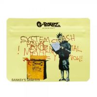 G-Rollz zip bag, Banksy's Graffiti 'Ikea Punk', 105x80 mm, 1 pc