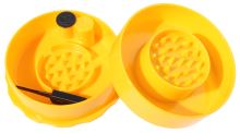 TightVac GrinderVac, podtlaková 60 ml přenoska s drtičkou, žlutá