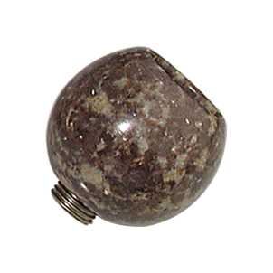 Small round stone bong bowl with thread, 1 pc (1042)