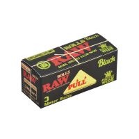 RAW BLACK ORGANIC ROLLS rolling papers, 3 m per pack