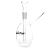 Glasbong Micro, 14 cm, klar, 1 Stk