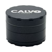 Čtyřdílná keramická drtička CALVO Ceramic Grinder, černá, 63 mm