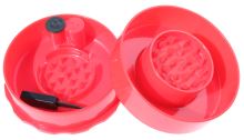 TightVac GrinderVac, podtlaková 60 ml přenoska s drtičkou, červená