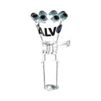 Glaskopf CALVO Pearl Bowl, türkis, 18 mm Schliff