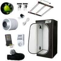 Sunpro kit HITTER 200W, 2,7 umol/J - Climabox White 80x80x180cm Sunpro kit HITTER 200W, 2,7 umol/J - Climabox White 80x80x180cm