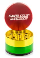 Four-piece grinder Santa Cruz Shredder, 70 mm, rasta