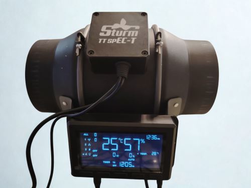 Ventilátor STURM SPEC-T200 802 m3/h, 200mm s digitálním kontrolerem (1)