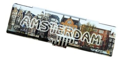 King Size rolling paper case, Amsterdam, houses, 1 pc (1796)