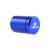 Aluminium travel case Super Puff To-go Series, 45 mm, blue