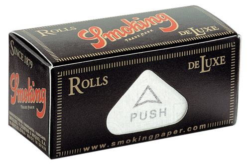 Rolovací papírky SMOKING DE LUXE ROLLS, 4m v balení