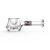 Durable and lightweight glass pipe Keith Haring Spoon Pipe, black-red-white