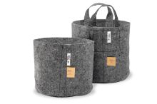 ROOT POUCH GREY - Textilní květináč, 22l