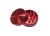 Zweiteiliger Metall-Grinder mit Magnet, 50 mm, rot, 1 Stk