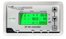 GSE regulátor s LCD displejem pro 2 EC ventilátory