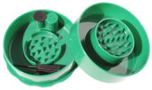 TightVac GrinderVac, podtlaková 60 ml přenoska s drtičkou, zelená