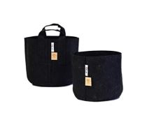 ROOT POUCH BLACK - Textilní květináč, 22l