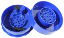 TightVac GrinderVac, podtlaková 60 ml přenoska s drtičkou, modrá